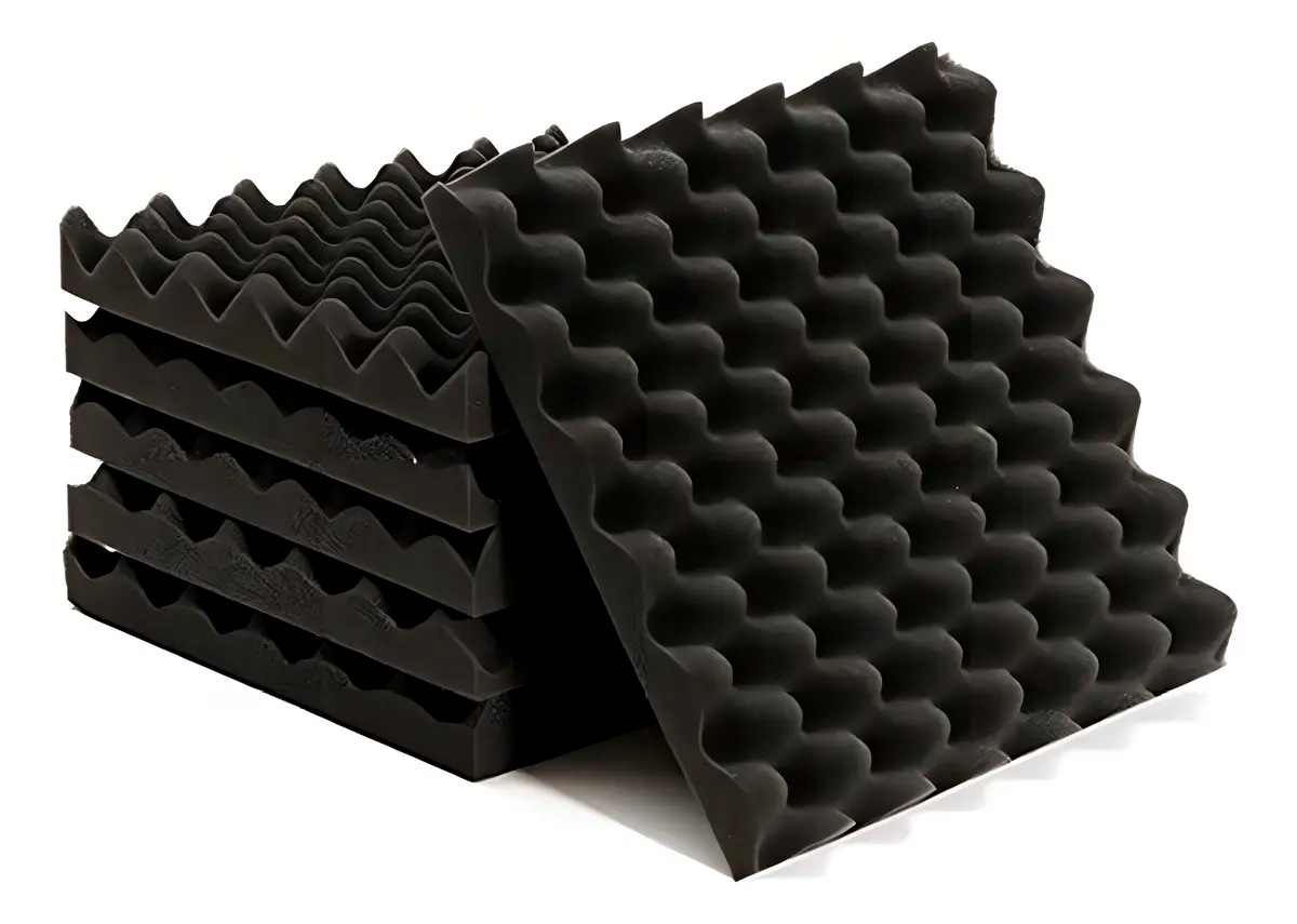 gaya_importaciones_asilacion_acustica_piramidal_50X50_1 Panel Acustico Cilindrica 50x50cm Reduccion Comercial Negro - Imagen 1