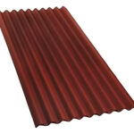 Chapa Ondulada Asfáltica Roja 1x2m