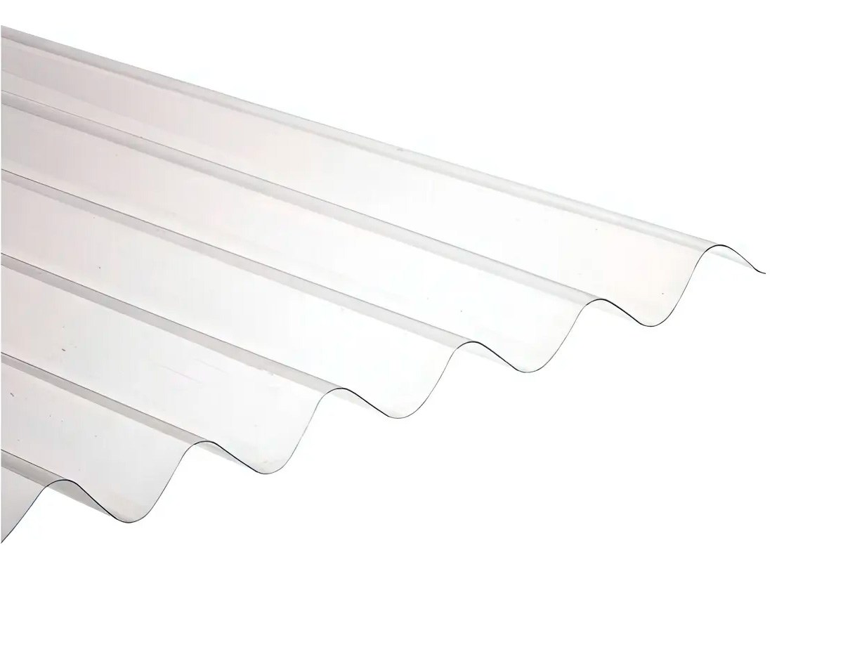 gaya_importaciones_policarbonato_ondulada_244 Chapa De Policarbonato Transparente 2,44 Mts - Imagen 1